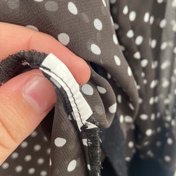 Thurley Polkadot see through blouse - Picture 3 of 4